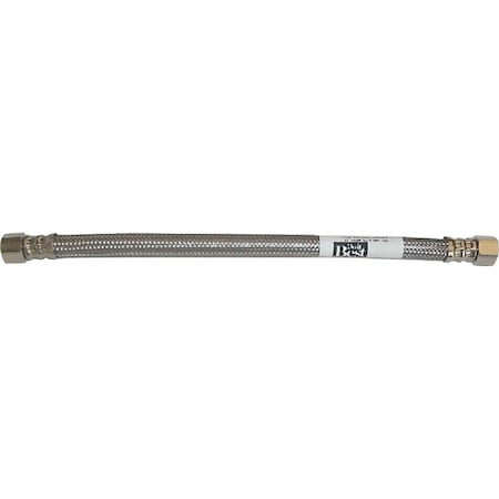 B & K 3/8 In. C x 3/8 In. C x 16 In. L Stainless Steel Faucet Connector 496-032